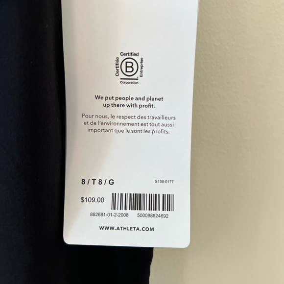 NWT Athleta Cardiff Pant 8 Tall - Picture 3 of 7